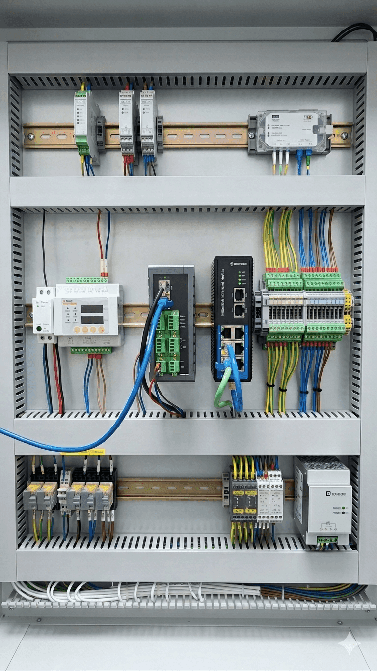 M150UB — industrial cabinet installation